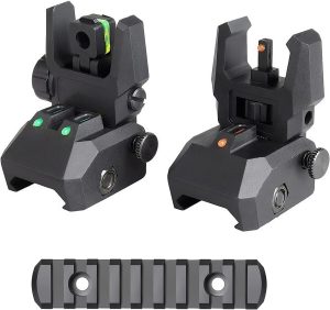 best flip up iron sights for Picatinny rail